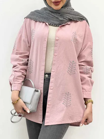 شومیز لینن گندم