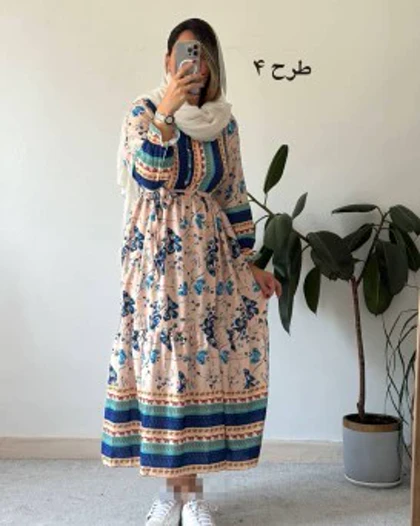 پیراهن ساحلی پروانه 1