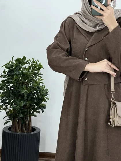 پیراهن مانتویی پاییزه آترینا