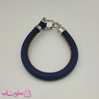 دستبند امگا رابر سرمه ای مردانه سایز لارج کیفیت مستر (طراحی جدید) کد 1350