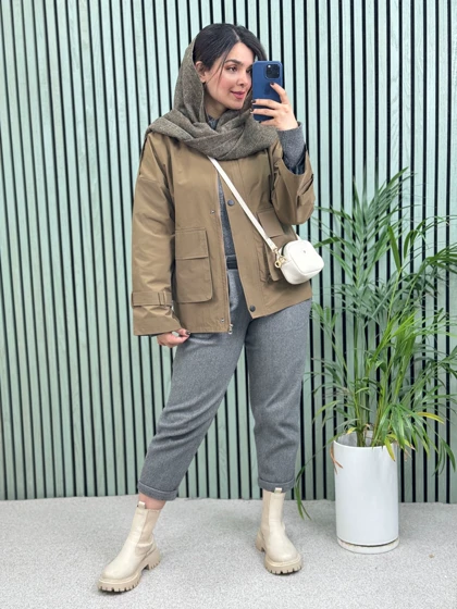 بارانی کتی آستردار پادمیرا