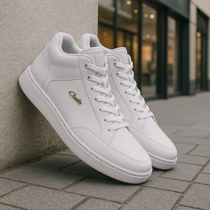 نیم بوت بندی مردانه clarks -سفید ویژه