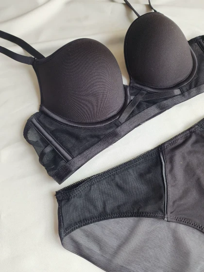 ست شورت و سوتین جکدار فنردار کد: 4545