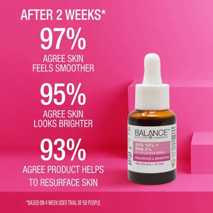 سرم پیلینگ و لایه بردار AHA10% و BHA2% بالانس 30 میلی لیتر