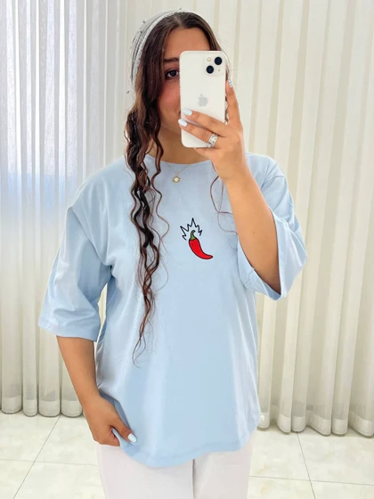 تیشرت دخترونه و زنونه فلفل ریز کد 680