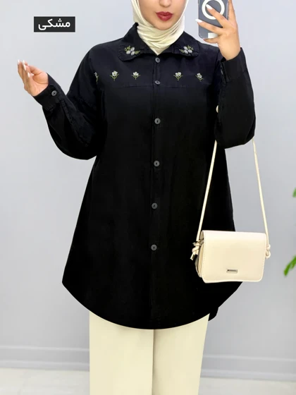 مانتو گلدوزی لینن گلدا کد 20145573