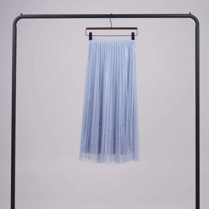 دامن توری مروارید