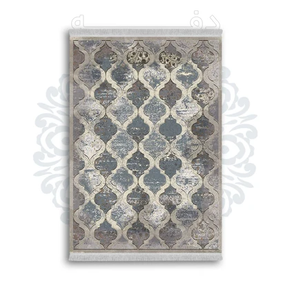 *جدید* فرشینه از جنس پارچه شانل مخمل ترک طرح فانتزی برند دفه کد 1424
