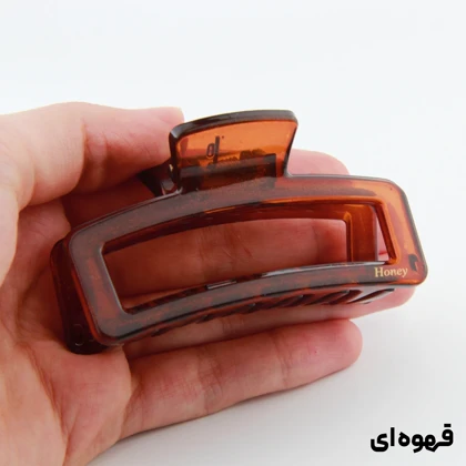 کلیپس دخترانه honey مدل مستطیل شیشه ای
