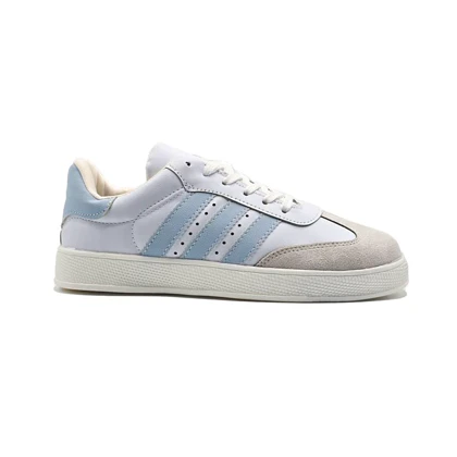 کفش و کتانی زنانه و دخترانه مدل آدیداس سامبا ADIDAS_SAMBA رنگ سفید آبی