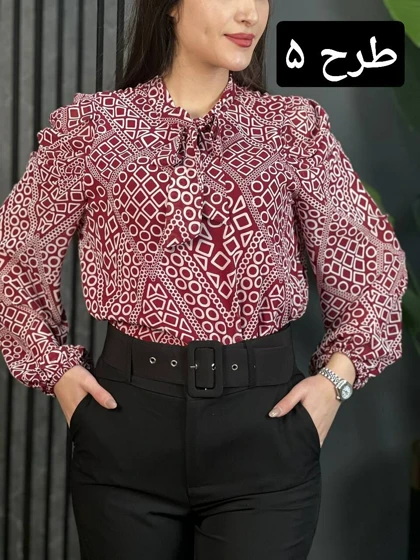 شومیز آستین پف کد 1600