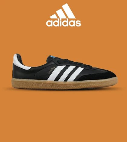 کفش کتانی مردانه و زنانه مشکی سفید کرم ADIDAS Samba مدل 7297