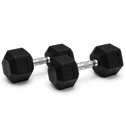 دمبل بدنسازی لاین اسپرت مدل Hexagon وزن 7.5 کیلو گرم بسته دو عددی