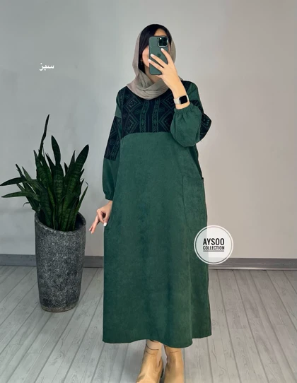 پیراهن مانتویی آتریسا