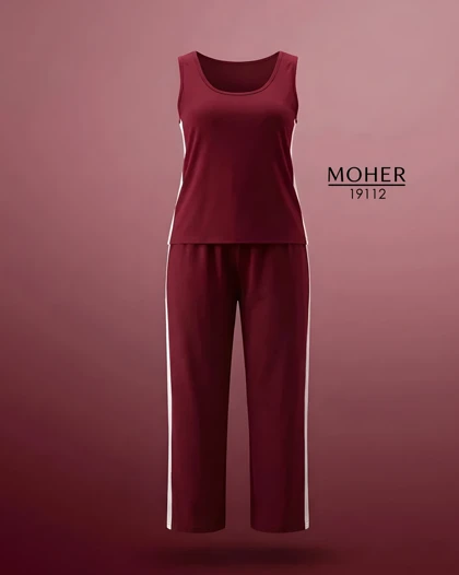 ست تاپ و شلوار اسپورتی سایز بزرگ زنانه