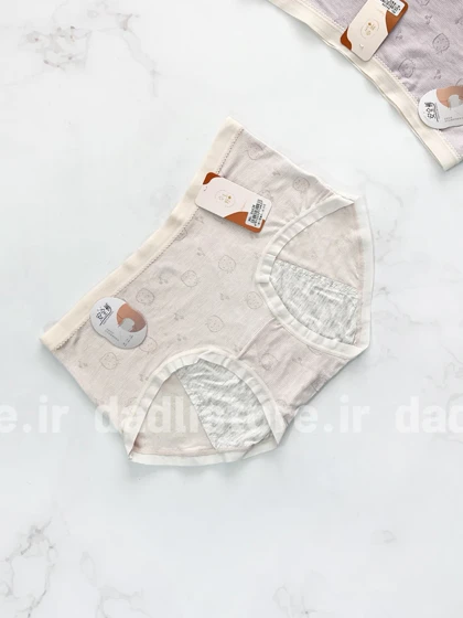 شورتکس قاعدگی ویسکوز طرح توت فرنگی