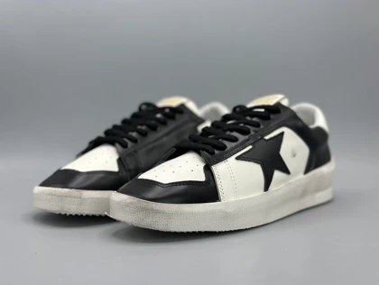 کتانی گلدن گوس استاردن مشکی سفید/Golden Goose Stardan