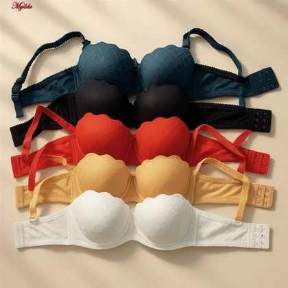 سوتین فنردار زنانه ماییلدا طرح پولک ماهی کد 5494