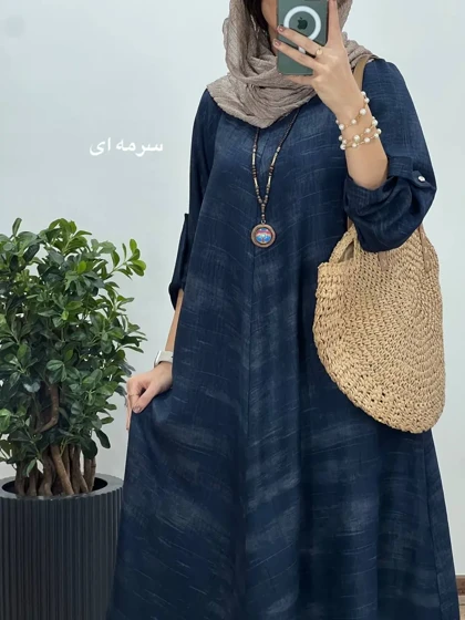 پیراهن مانتویی بلند سوپر کلوش فریال 4