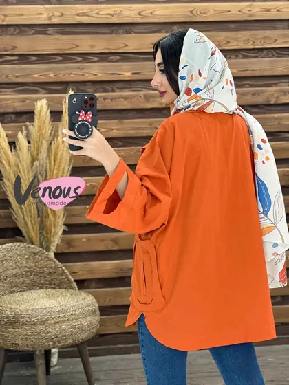 مانتو پانچ آستین چاک
