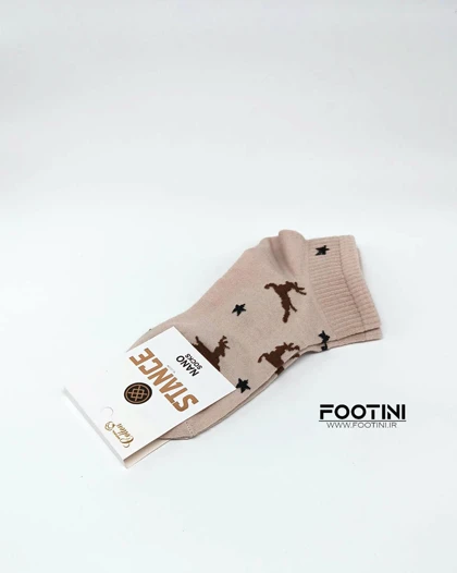 جوراب مچی زنانه طرح گوزن کریسمس p2