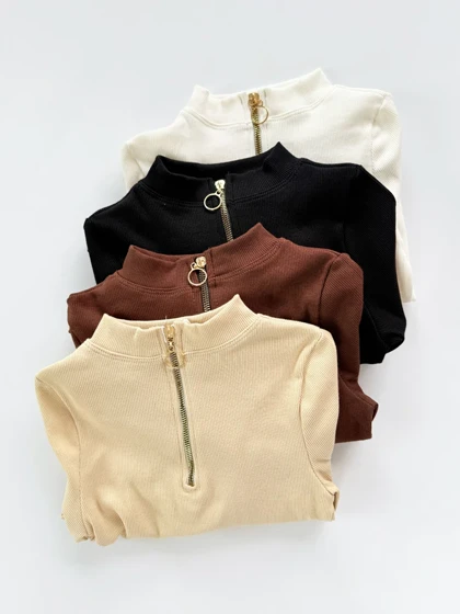 بادی کبریتی یقه سه سانتی نیم زیپ