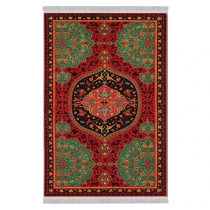 فرشینه از جنس پارچه هازان مخمل ترک طرح سنتی و مدرن برند دفه کد DAMG720