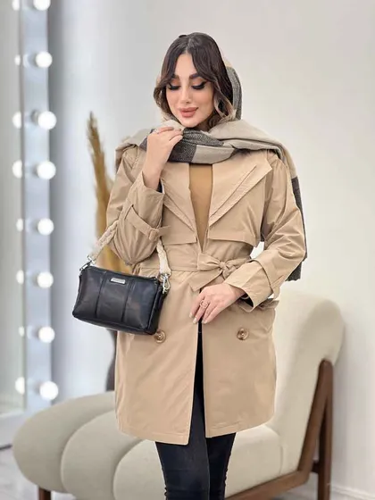بارانی یقه دوبل باران