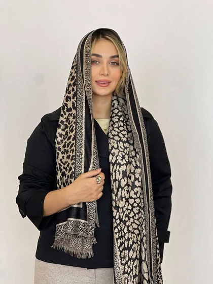 شال پاییزه پلنگی