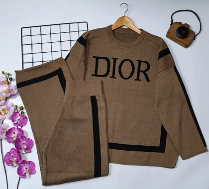 ست بلوز شلوار بافت Dior مدل کایرا | ست بلوز شلوار بافت Dior مدل کایرا کد 40200 کد 4674