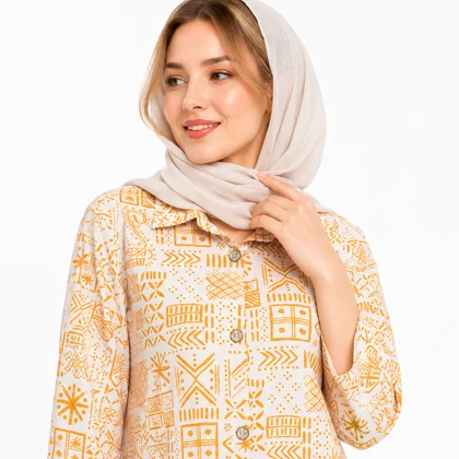 مانتو زنانه لینن گندم کد 83