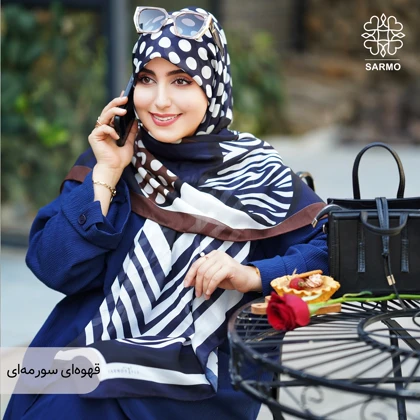 روسری نخی نیلوفر