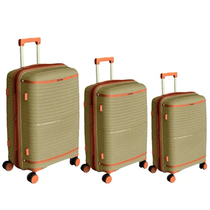 چمدان نشکن تیتان پلورا مدل TITANPLORA - TP6666 TRAVEL IN STYLE سری 4 عددی (کیف آرایشی هدیه)