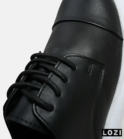 کفش کتانی مردانه مشکی BERSHKA
