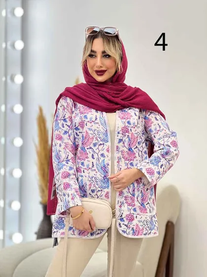 مانتو طرح دار گاندوزی