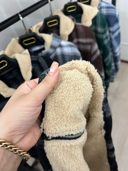 سویشرت چهارخونه کلاهدار 6103