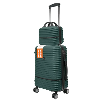 چمدان MR مدل MR-40353-B-SX سایز کوچک به همراه چمدان لوازم آرایشی