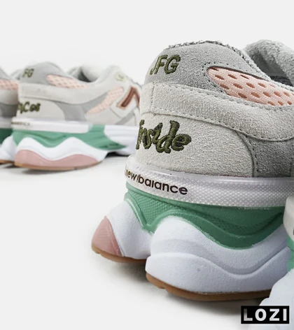 کفش کتانی مردانه و زنانه طوسی گلبهی NEW BALANCE 9060