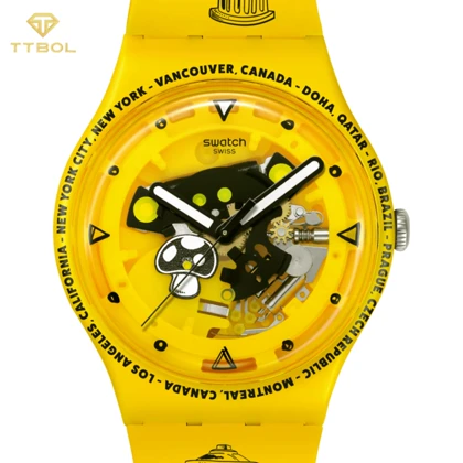 ساعت مچی سواچ SWATCH TIME WITH ANDY ANDERSON SO29J101