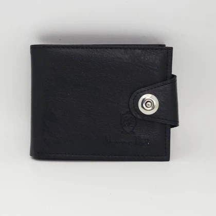 کیف جیبی دکمه دار چرم صنعتی (فوم) دور دوخت
