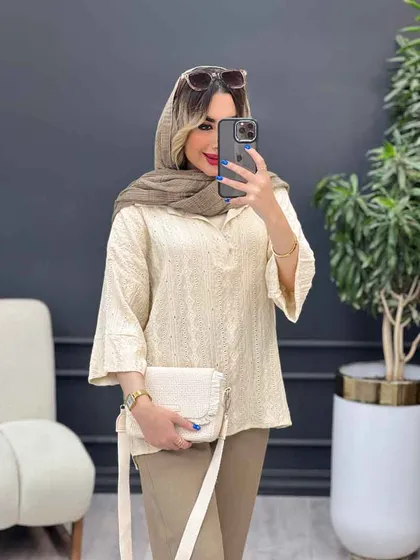 شومیز جلو بسته هلما