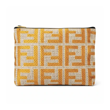 کیف بزرگ FENDI چرم وارداتی کرم / پپرونی...