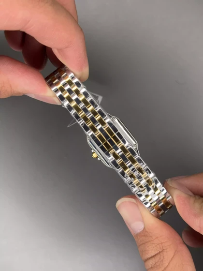 ساعت مچی کارتیه پنتر سیلورطلایی صفحه سفید Cartier Panthere