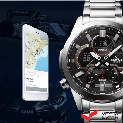 ساعت مچی مردانه کاسیو ادیفایس CASIO EDIFICE مدل ECB-30D-1ADF