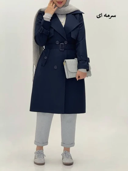 3589-بارانی آستردار پاییزان ( ایراددار )