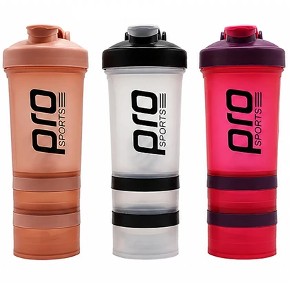 شیکر ورزشی پرو اسپورتز Pro Sports ظرفیت 600ml سه کاره