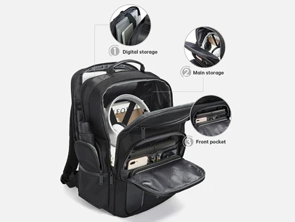 کوله پشتی لپ تاپ 15.6 اینچ بنج Bange اصل مدل BG-2602 ا پورت USB