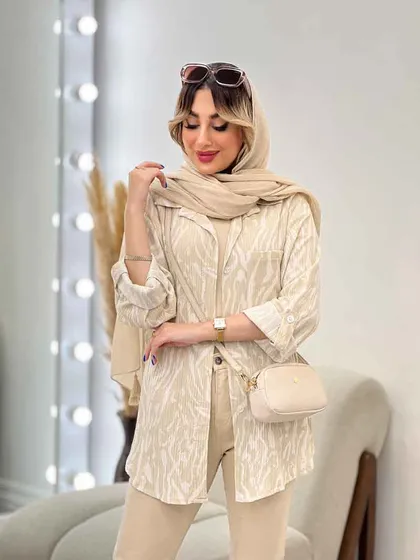 شومیز طرح دار ستیا