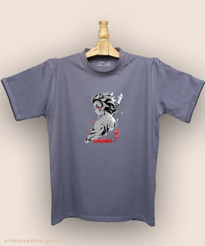 تیشرت مردانه و زنانه طرح شیطان کش شخصیت تانجیرو کد 938