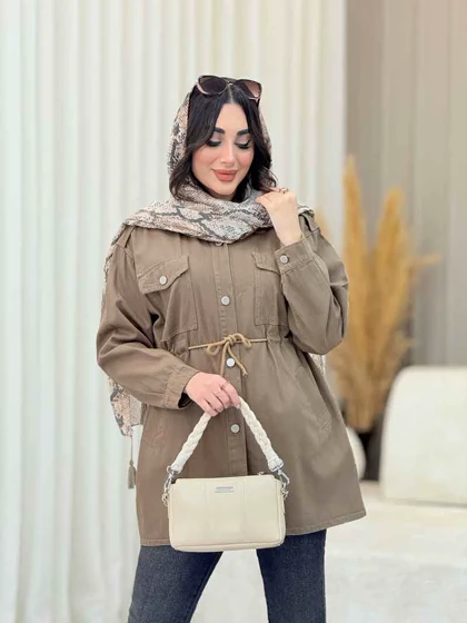 مانتو چهارجیب سرشانه پاگن